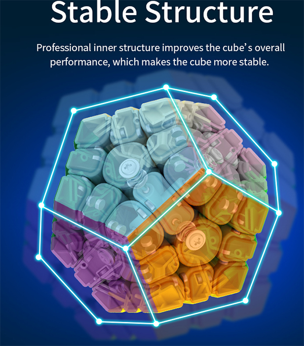 MoYu Classroom MeiLong M Magnetic Convex Megaminx Speed Cube Stickerless